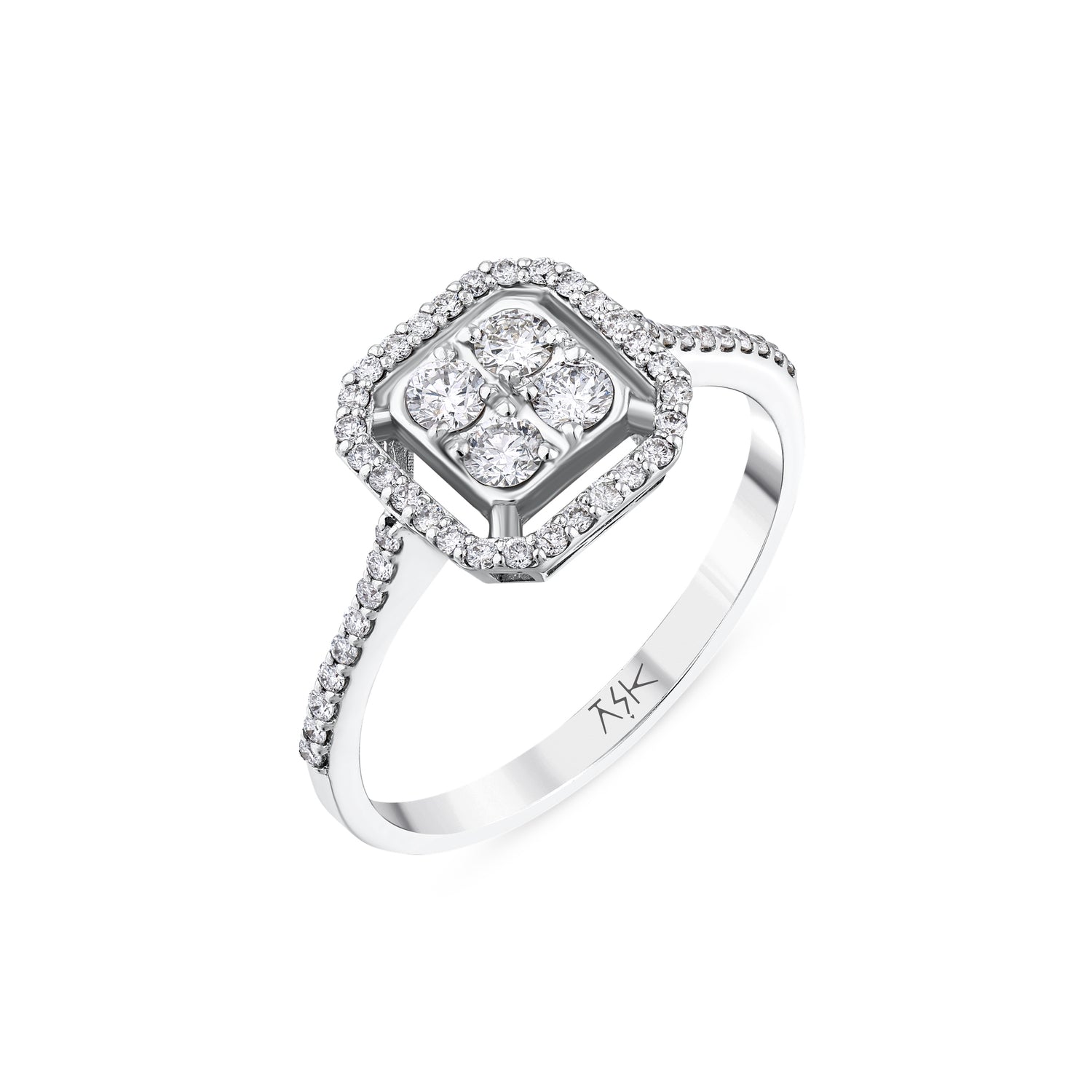 0,40 Karat Pırlantalı Özel Tasarım Yüzük