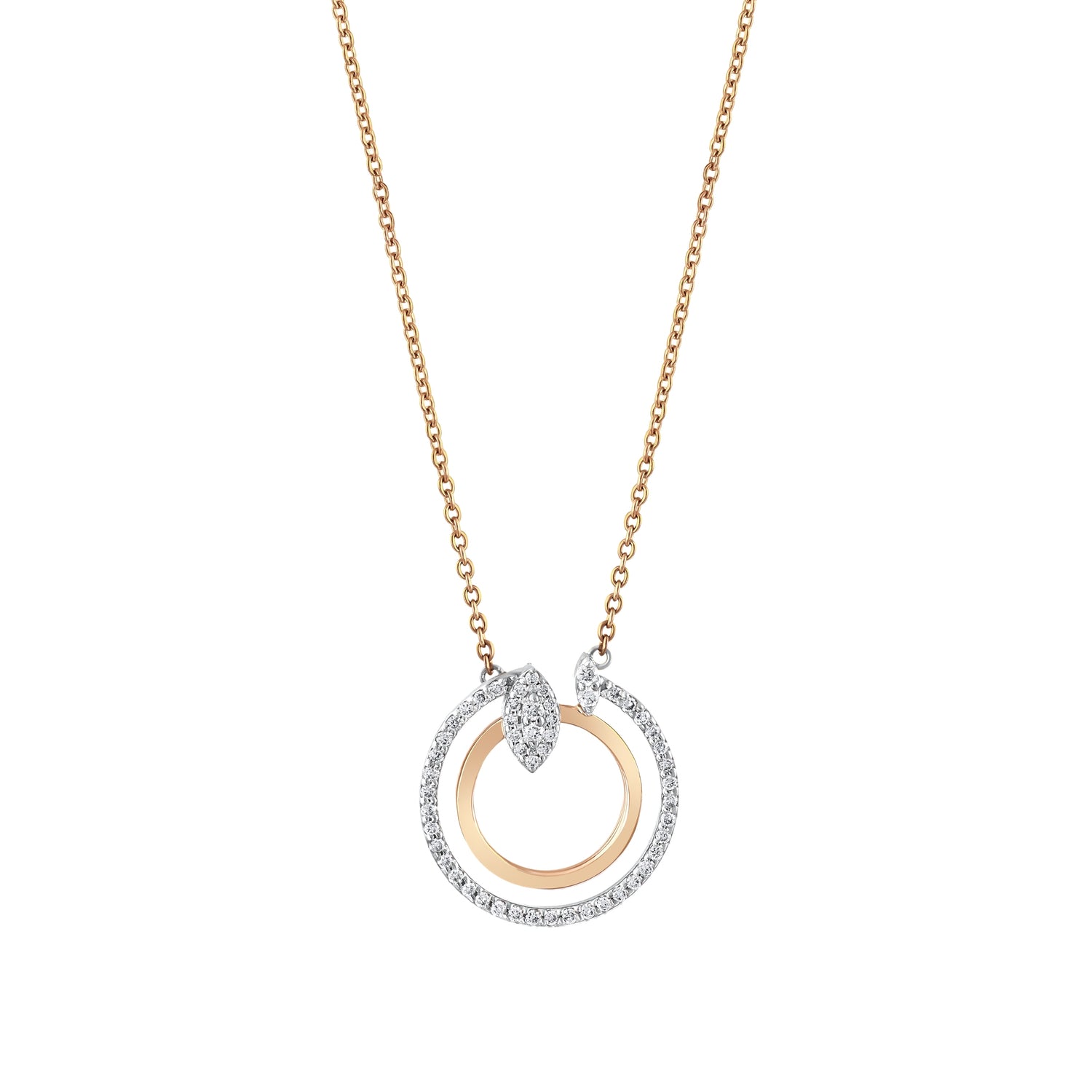 0,23 Karat Pırlantalı Özel Tasarım Kolye