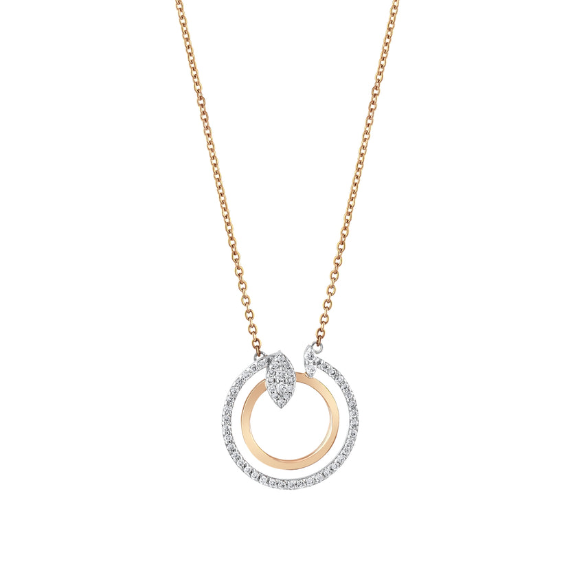 0,23 Karat Pırlantalı Özel Tasarım Kolye