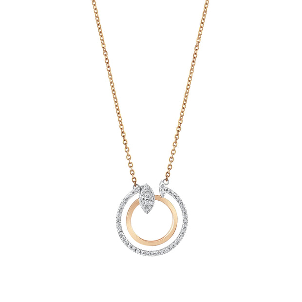 0,23 Karat Pırlantalı Özel Tasarım Kolye