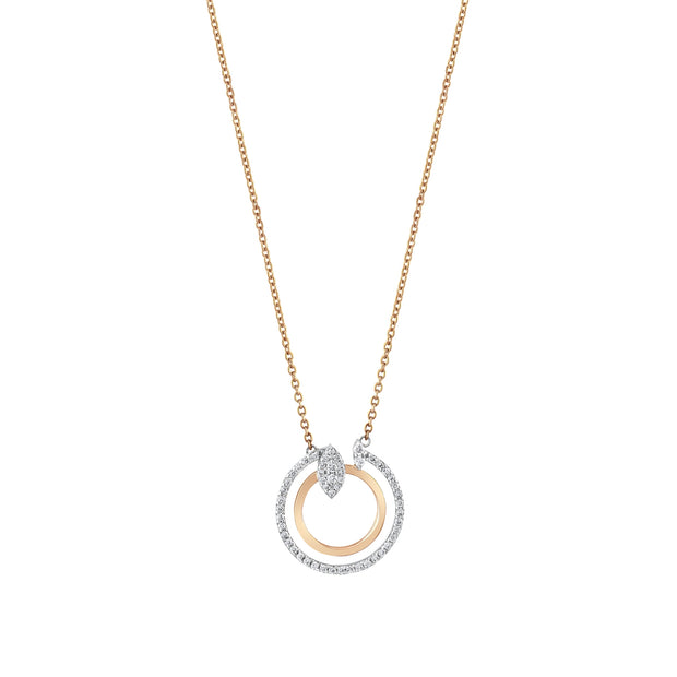 0,23 Karat Pırlantalı Özel Tasarım Kolye