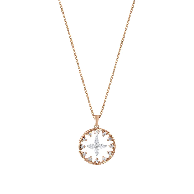 0,38 Karat Pırlantalı Özel Tasarım Kolye