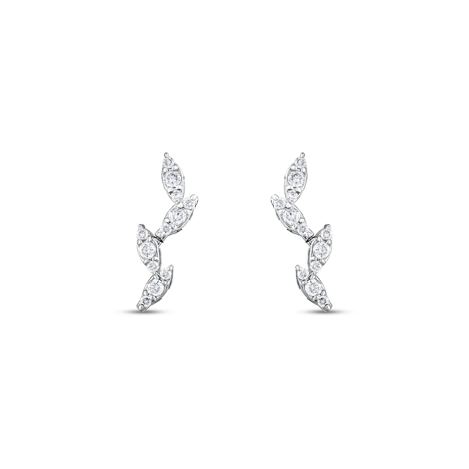 0,32 Karat Pırlantalı Özel Tasarım Küpe