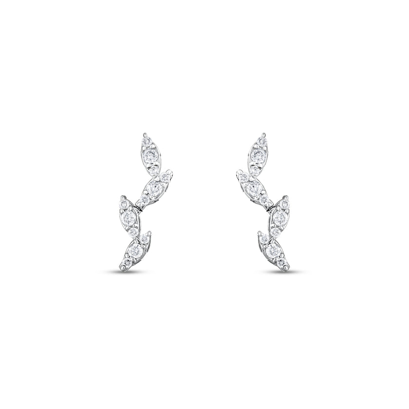 0,32 Karat Pırlantalı Özel Tasarım Küpe