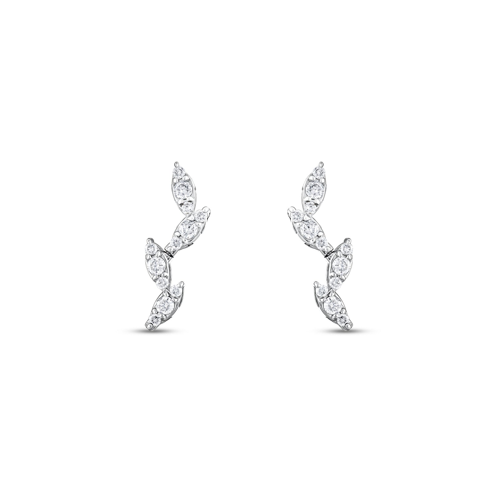 0,32 Karat Pırlantalı Özel Tasarım Küpe