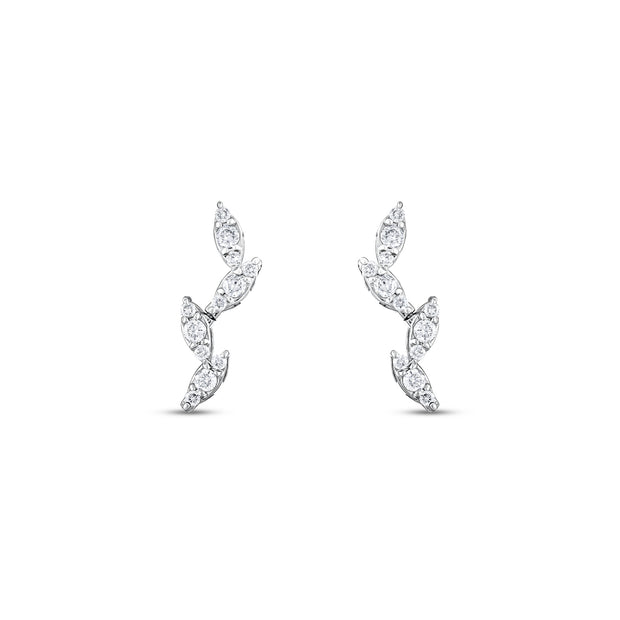 0,32 Karat Pırlantalı Özel Tasarım Küpe