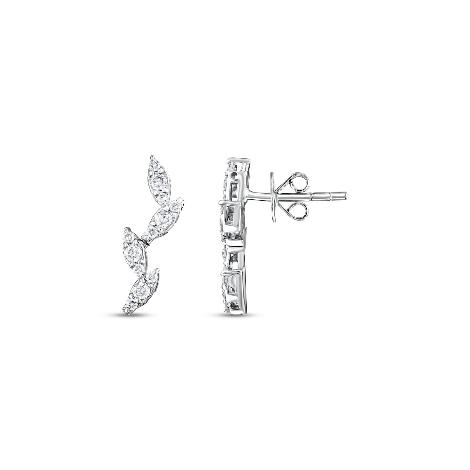 0,32 Karat Pırlantalı Özel Tasarım Küpe