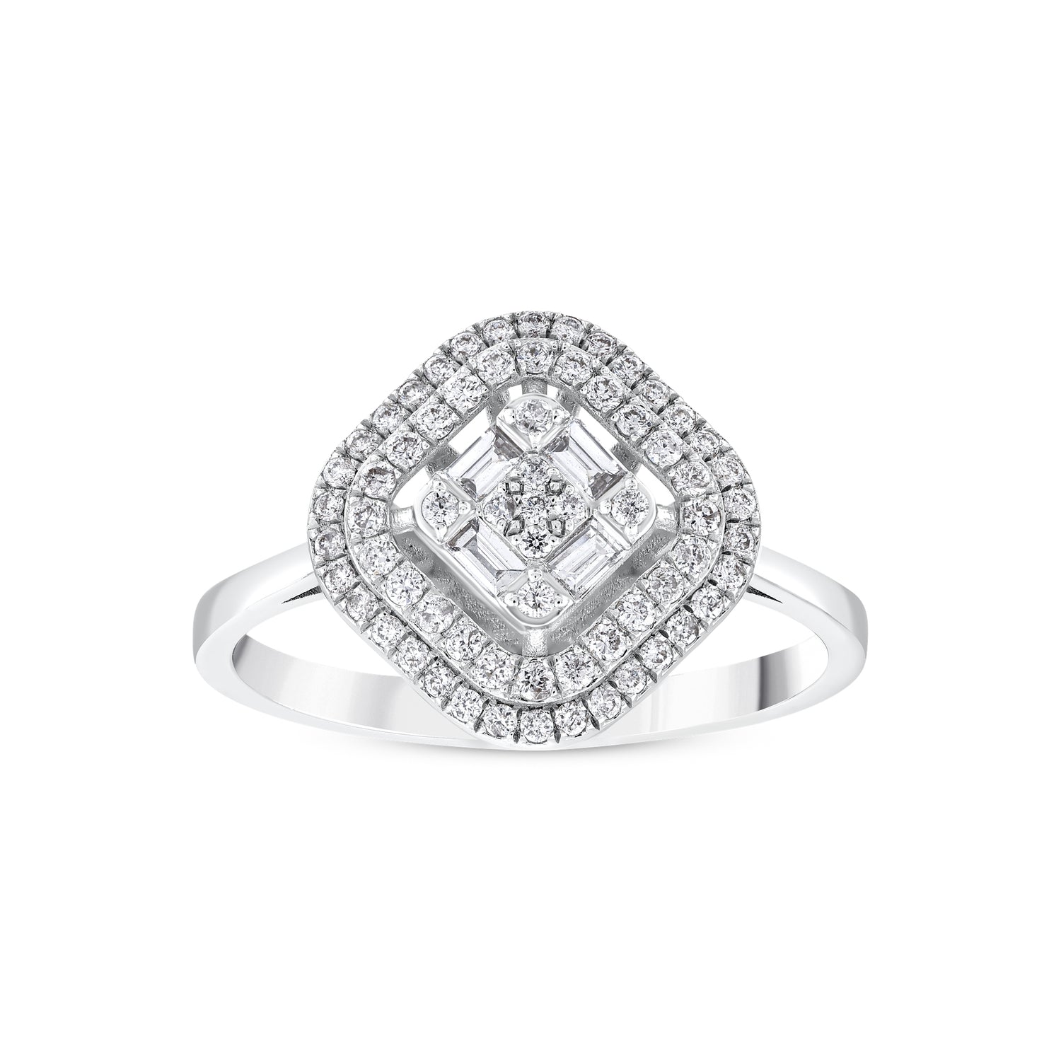 0,38 Karat Pırlantalı Baget Yüzük