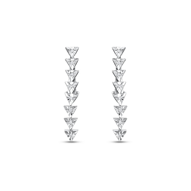 0,08 Karat Pırlantalı Küpe