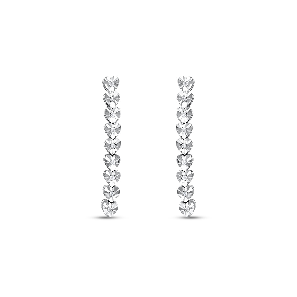 0,08 Karat Pırlantalı Küpe