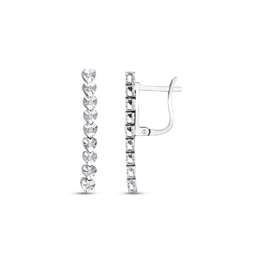 0,08 Karat Pırlantalı Küpe