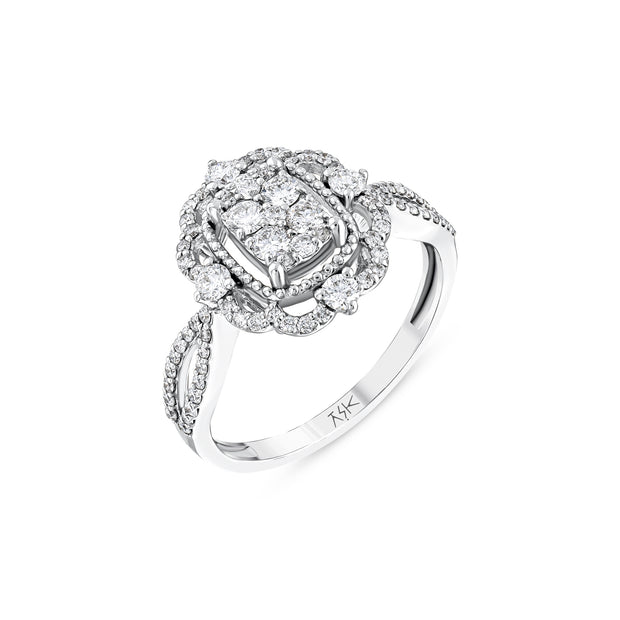 0,71 Karat Pırlantalı Vintage Yüzük
