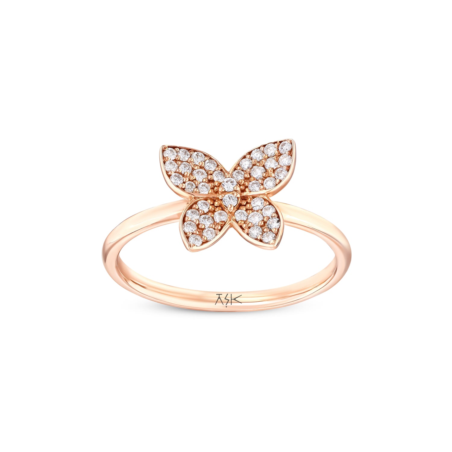 0,23 Karat Pırlantalı Özel Tasarım Yüzük