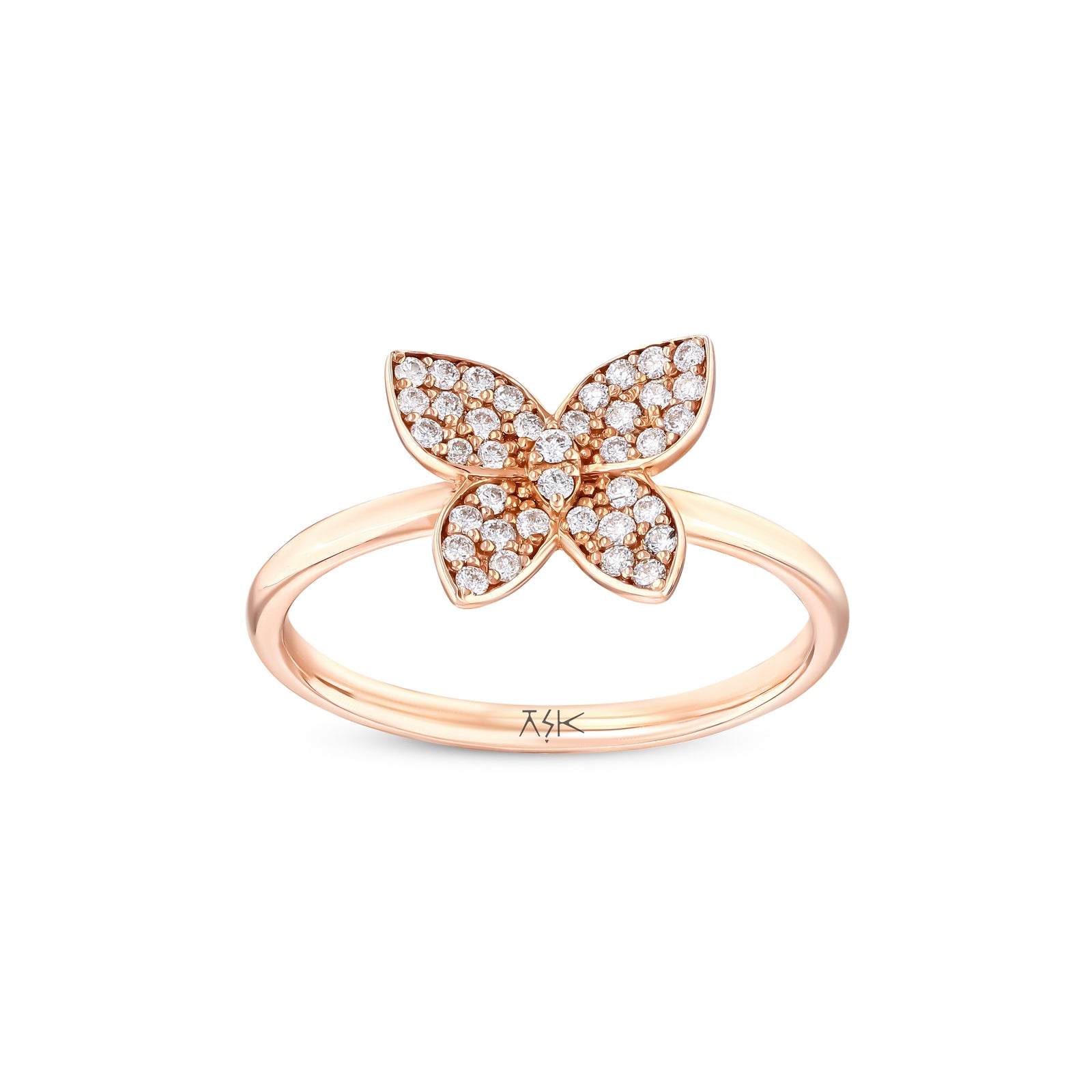 0,23 Karat Pırlantalı Özel Tasarım Yüzük