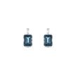 5,78 Karat Pırlanta London Blue Topaz Küpe | Aşk Pırlanta