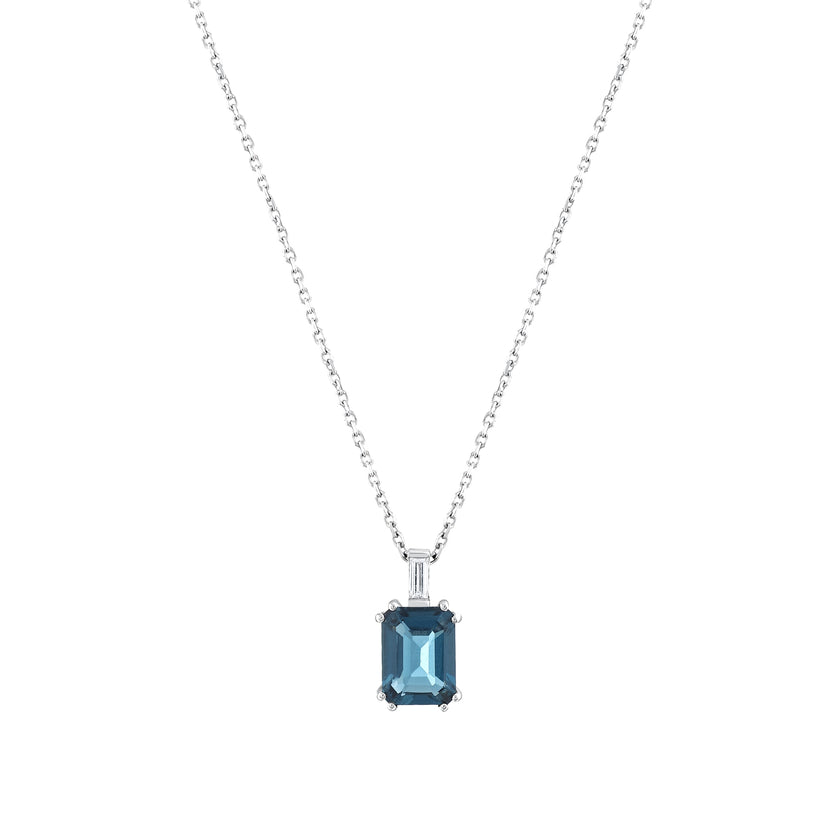 2,63 Karat Pırlanta London Topaz Kolye