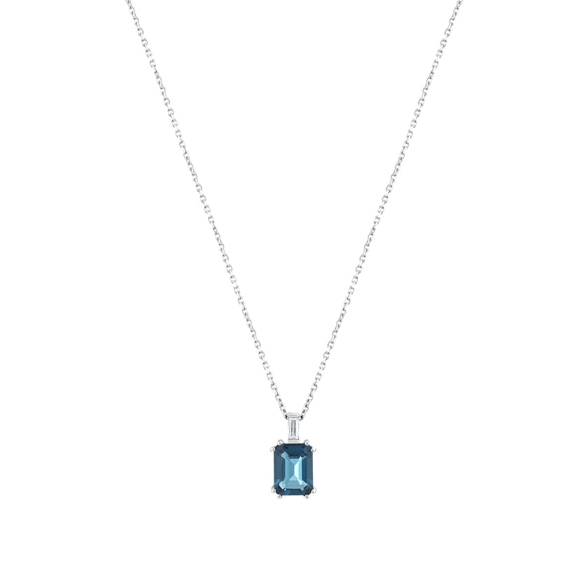 2,63 Karat Pırlanta London Topaz Kolye