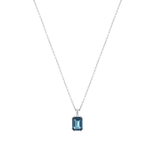 2,63 Karat Pırlanta London Topaz Kolye