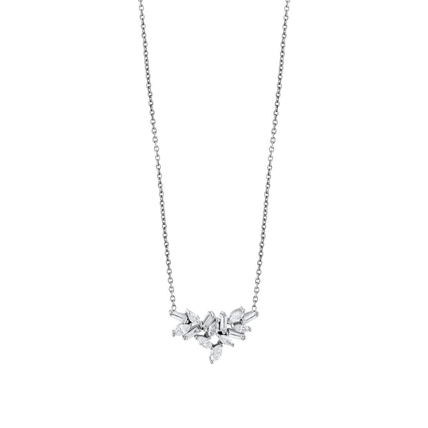 0,57 Karat Pırlantalı Baget Kolye