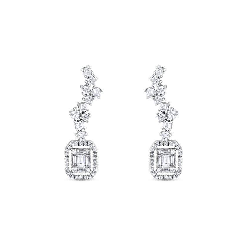 0,83 Karat Pırlantalı Özel Tasarım Küpe