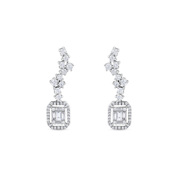 0,83 Karat Pırlantalı Özel Tasarım Küpe