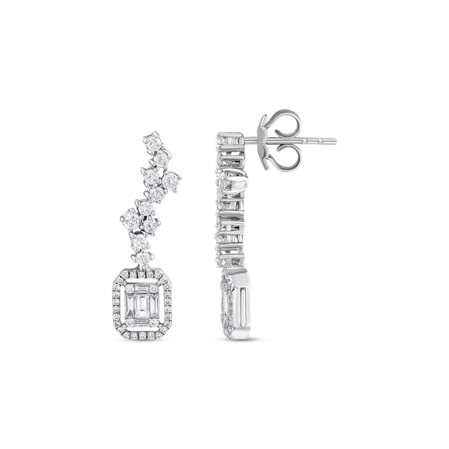 0,83 Karat Pırlantalı Özel Tasarım Küpe