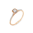 0,16 Karat Pırlantalı Baget Yüzük