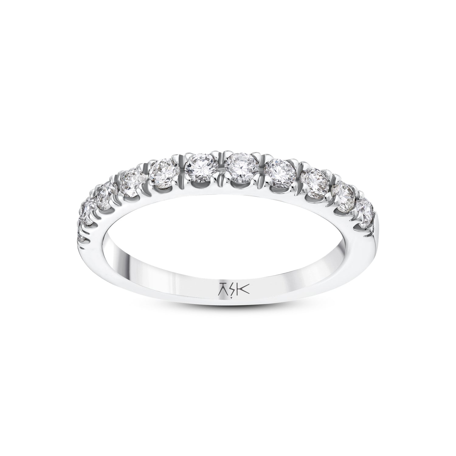 0,63 Karat Pırlantalı Yarımtur Yüzük