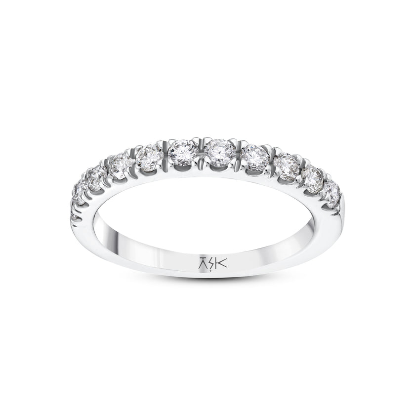 0,63 Karat Pırlantalı Yarımtur Yüzük