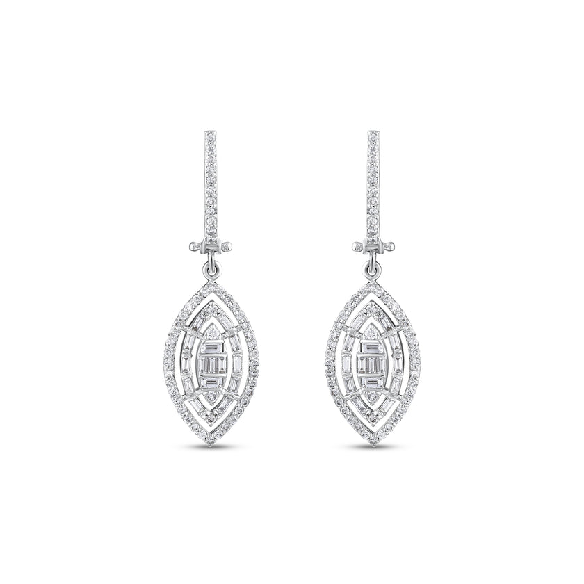 0,86 Karat Pırlantalı Özel Tasarım Küpe