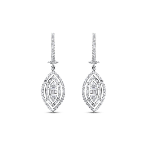 0,86 Karat Pırlantalı Özel Tasarım Küpe
