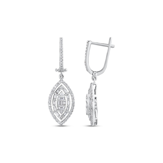 0,86 Karat Pırlantalı Özel Tasarım Küpe