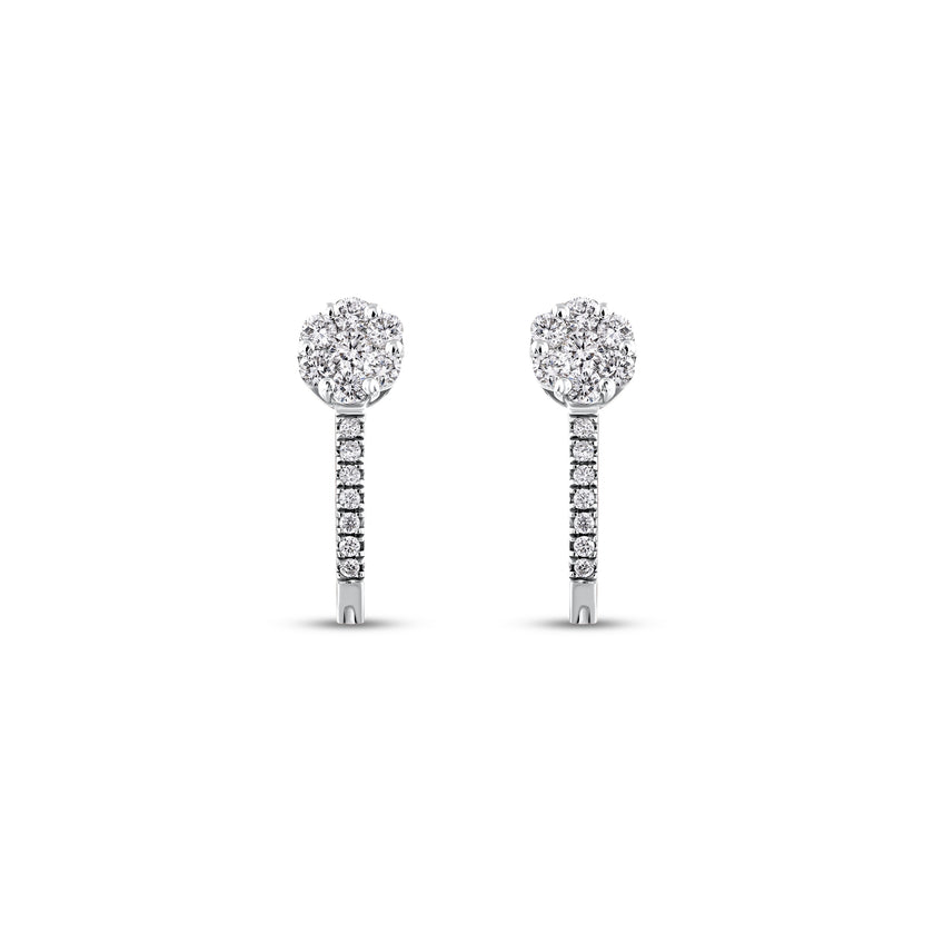 0,46 Karat Pırlantalı Özel Tasarım Küpe
