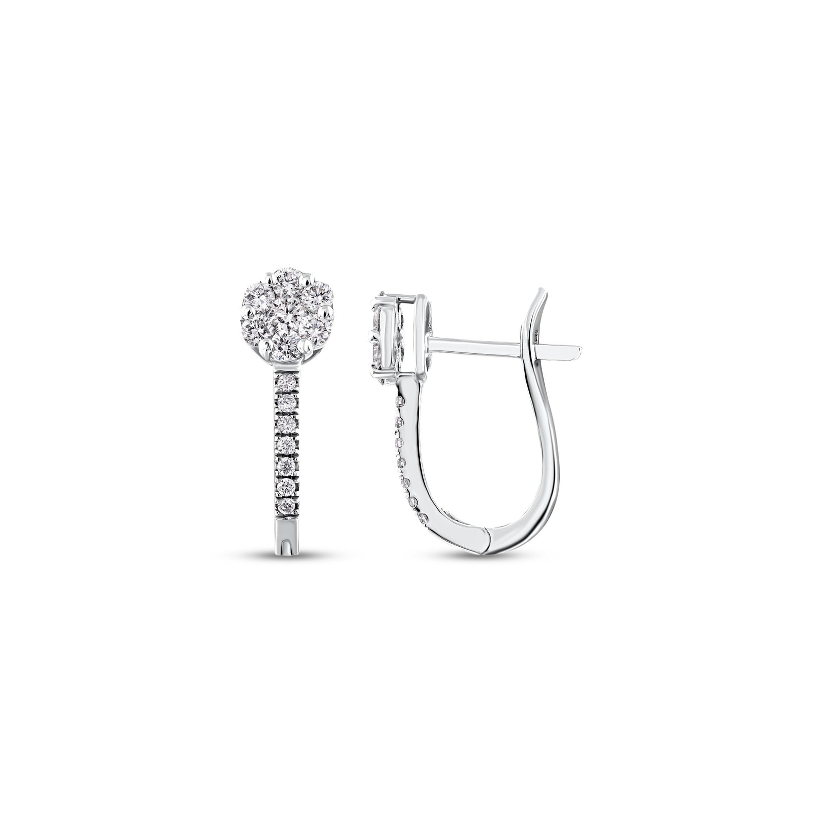 0,46 Karat Pırlantalı Özel Tasarım Küpe