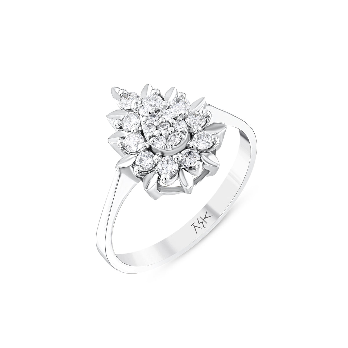 0.35 Karat Pırlantalı Özel Tasarım Yüzük