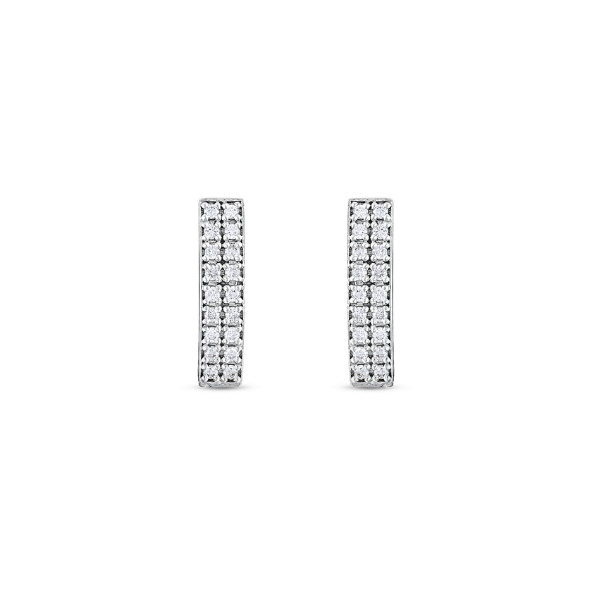 0,25 Karat Pırlantalı Özel Tasarım Küpe