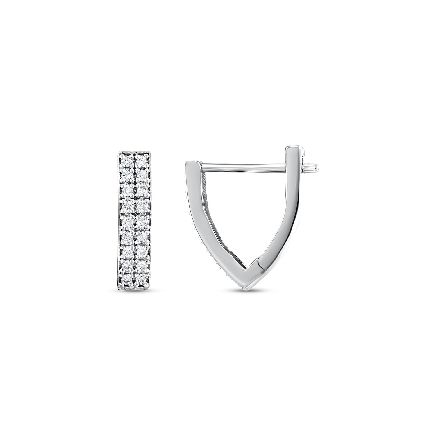 0,25 Karat Pırlantalı Özel Tasarım Küpe