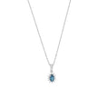 0,39 Karat Pırlanta London Topaz Kolye