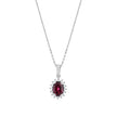 1.48 Karat Pırlanta Garnet Kolye
