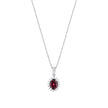 1.48 Karat Pırlanta Garnet Kolye