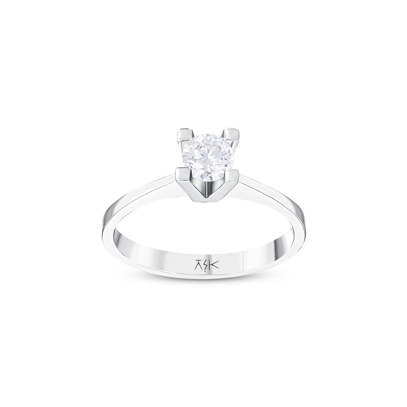 0,50 Karat Pırlantalı Tektaş Yüzük