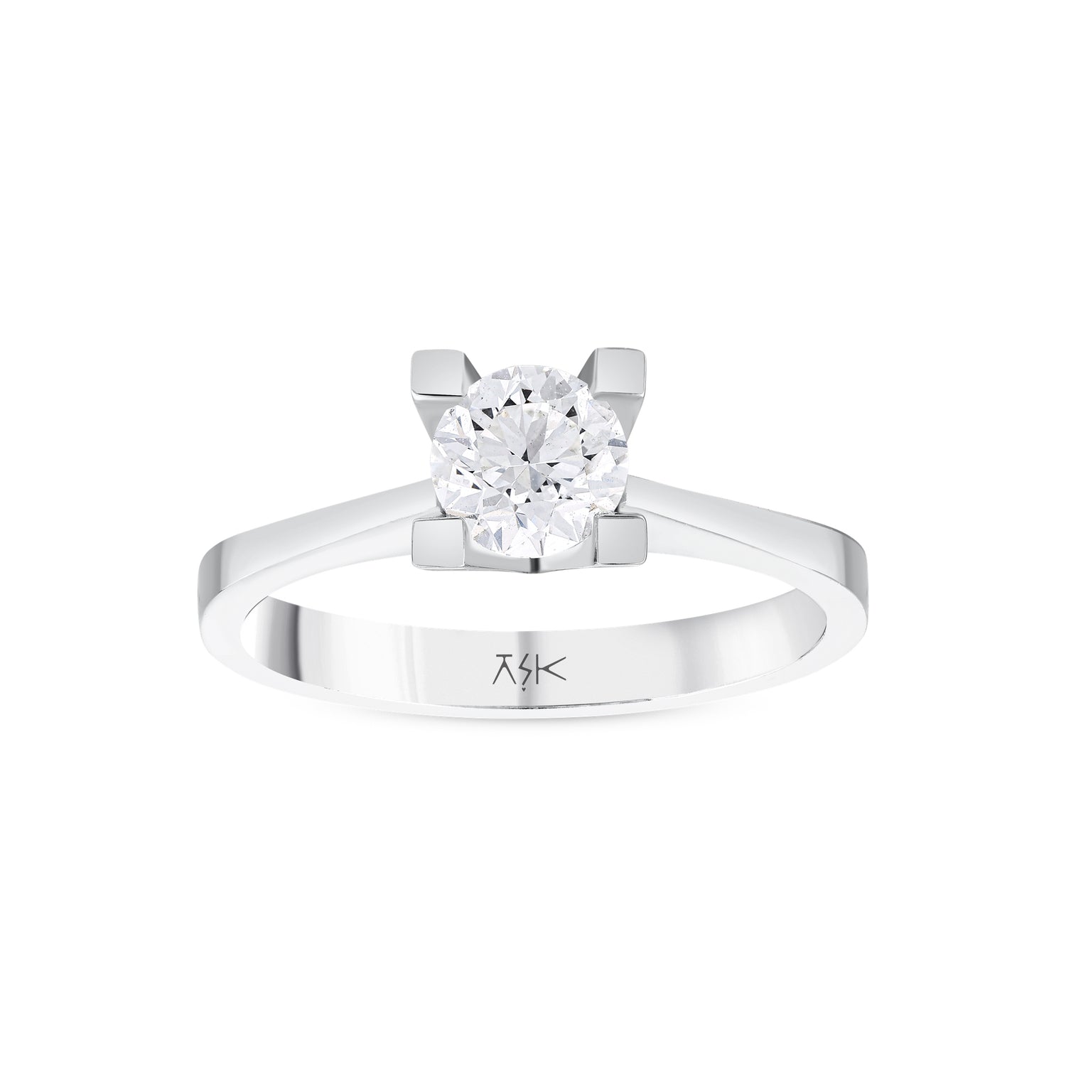 0,70 Karat Pırlantalı Tektaş Yüzük