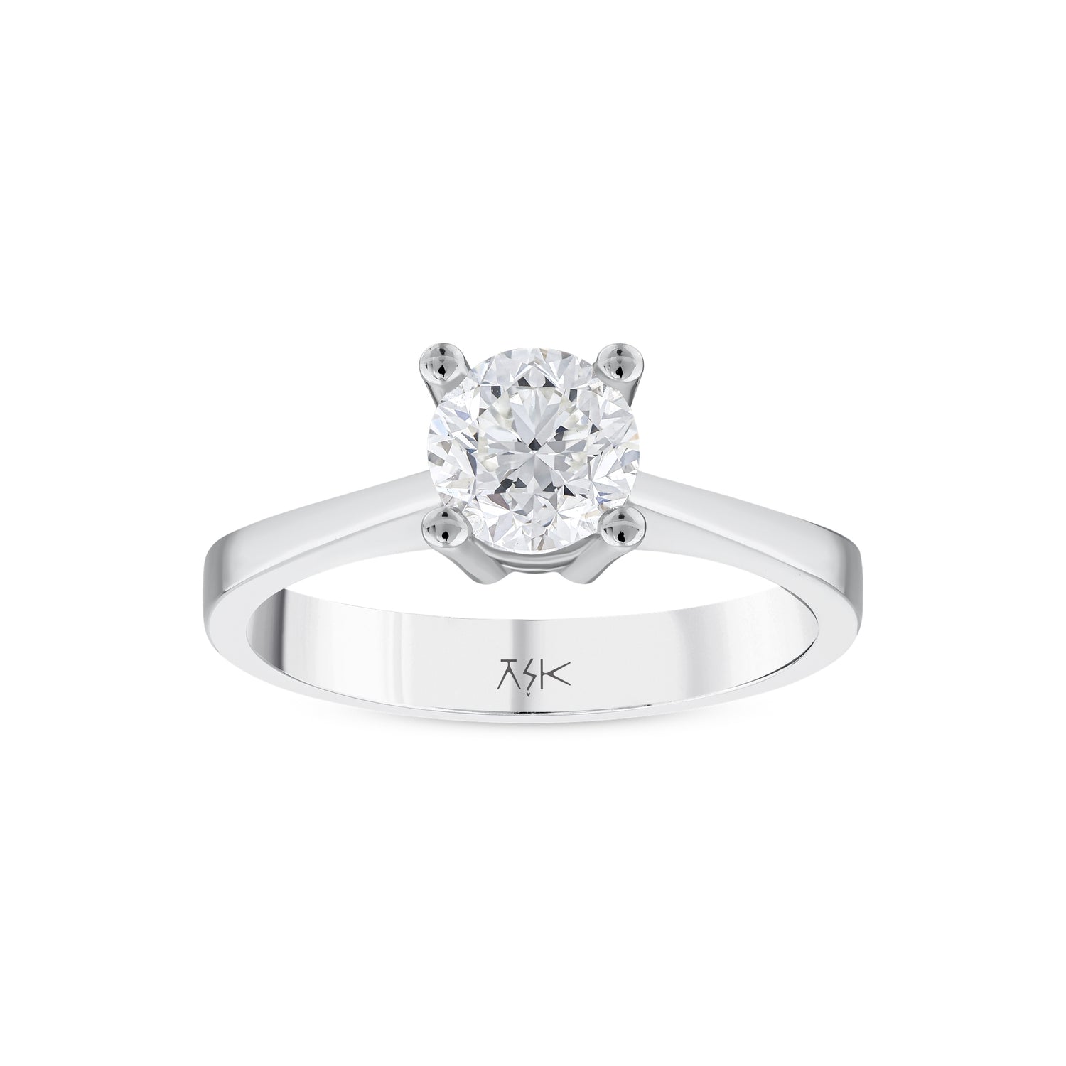 1,00 Karat Pırlantalı Tektaş Yüzük