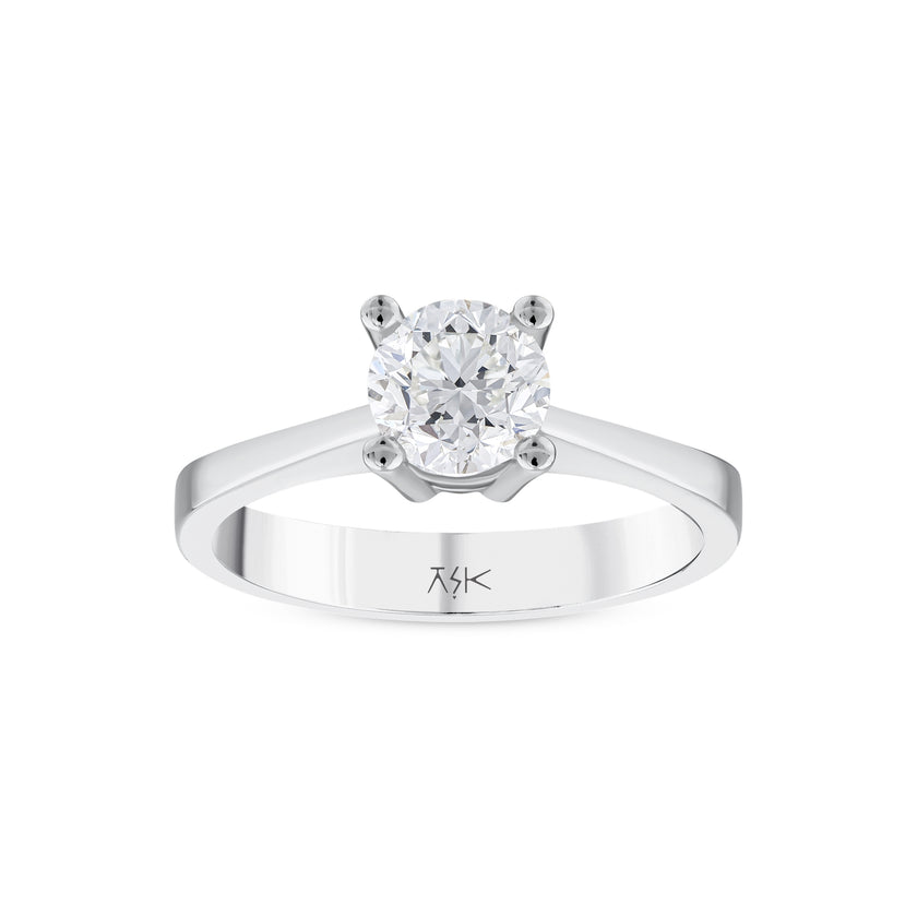 1,00 Karat Pırlantalı Tektaş Yüzük