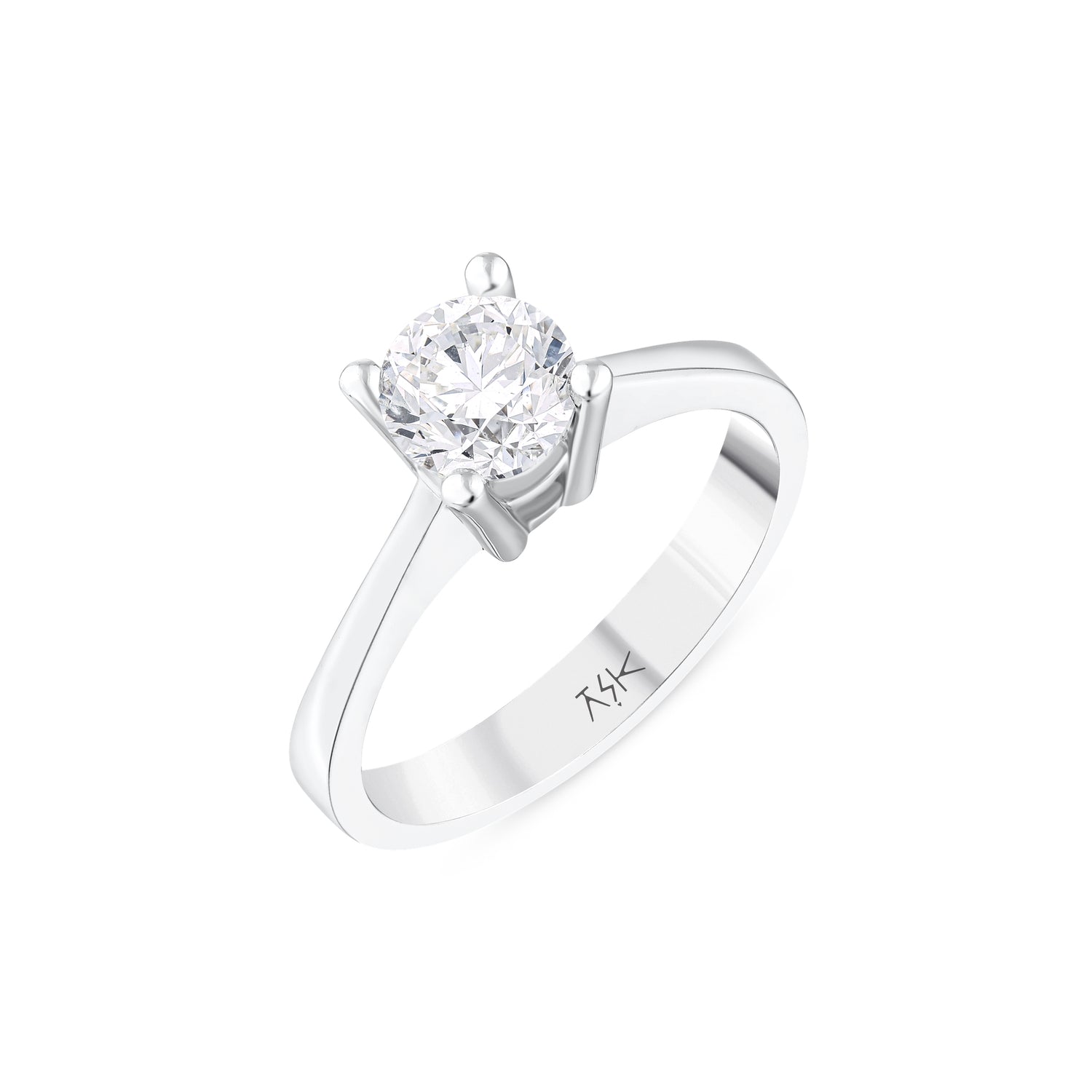 1,00 Karat Pırlantalı Tektaş Yüzük