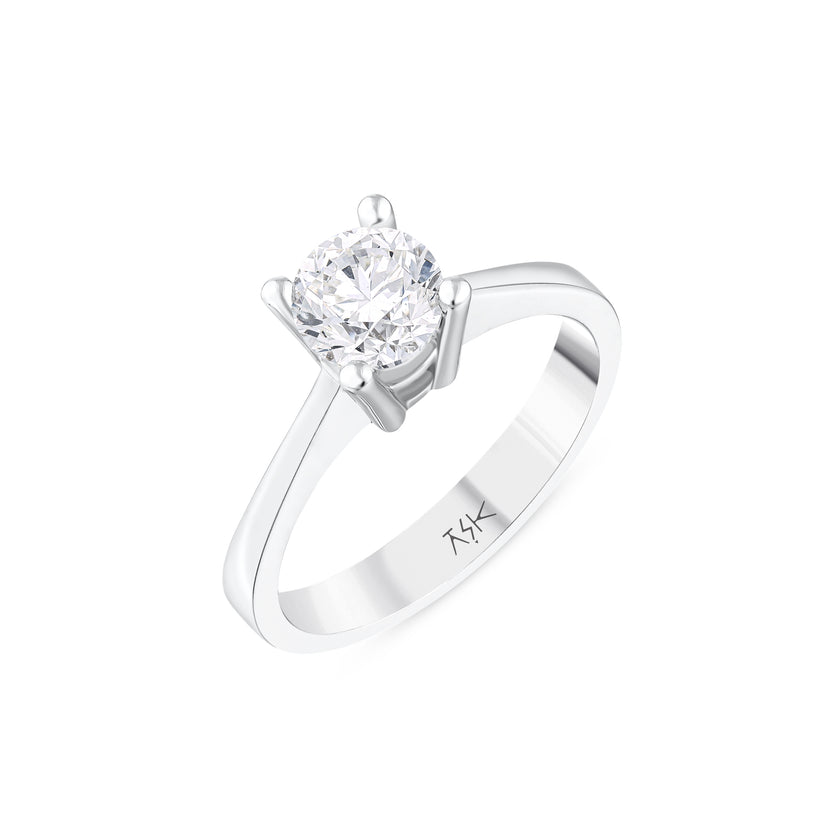 1,00 Karat Pırlantalı Tektaş Yüzük