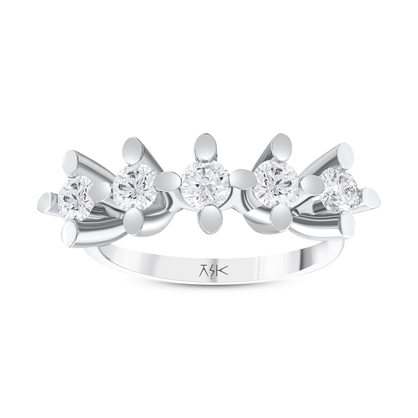 0,95 Karat Pırlantalı Beştaş Yüzük