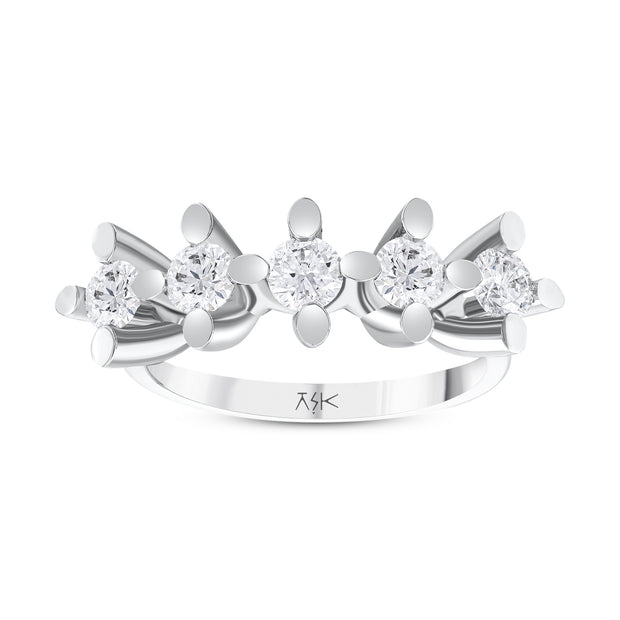 0,95 Karat Pırlantalı Beştaş Yüzük