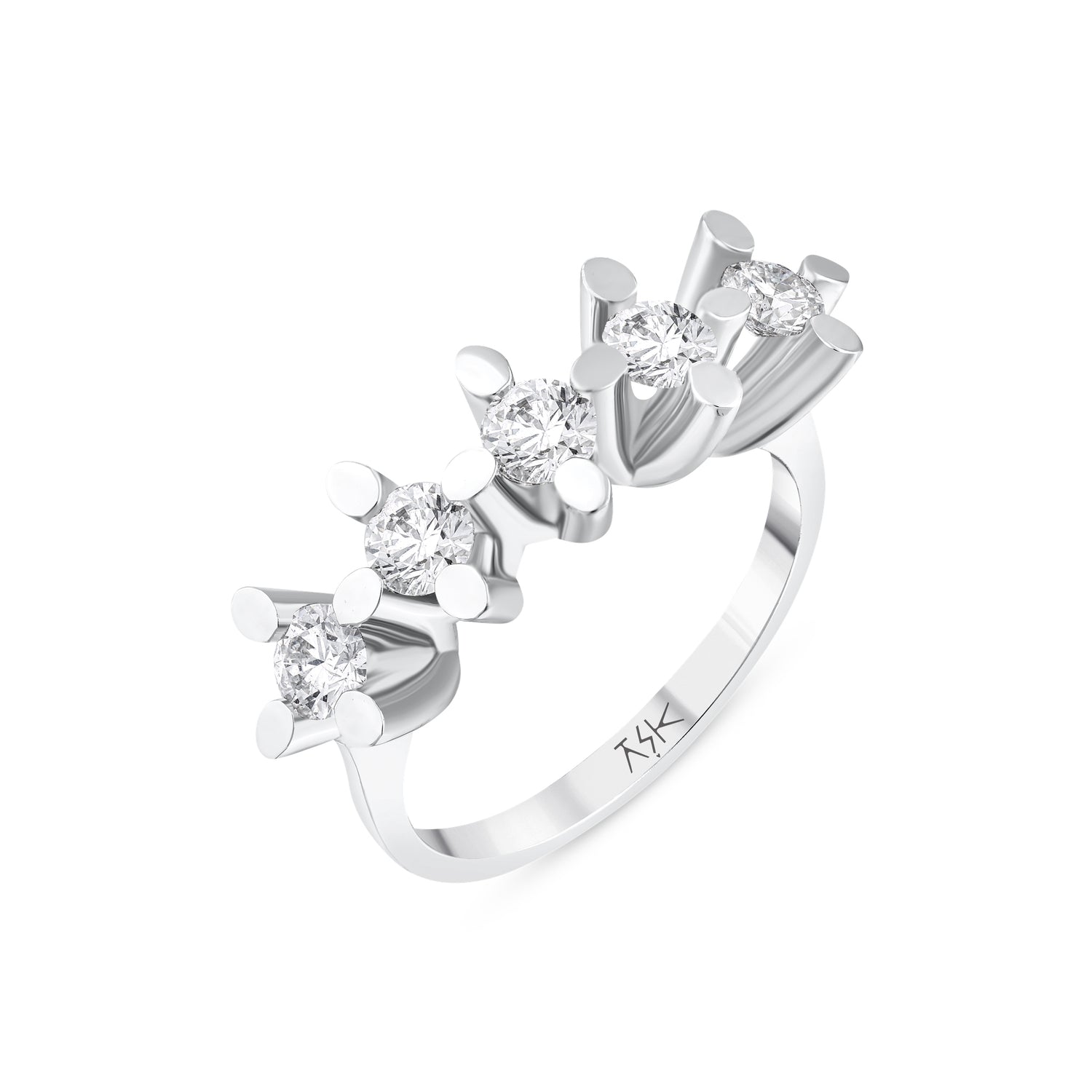 0,95 Karat Pırlantalı Beştaş Yüzük