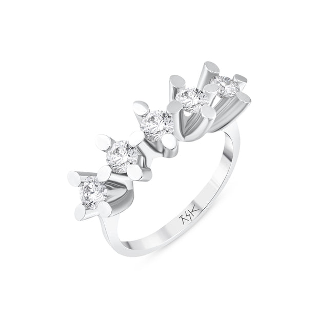 0,95 Karat Pırlantalı Beştaş Yüzük